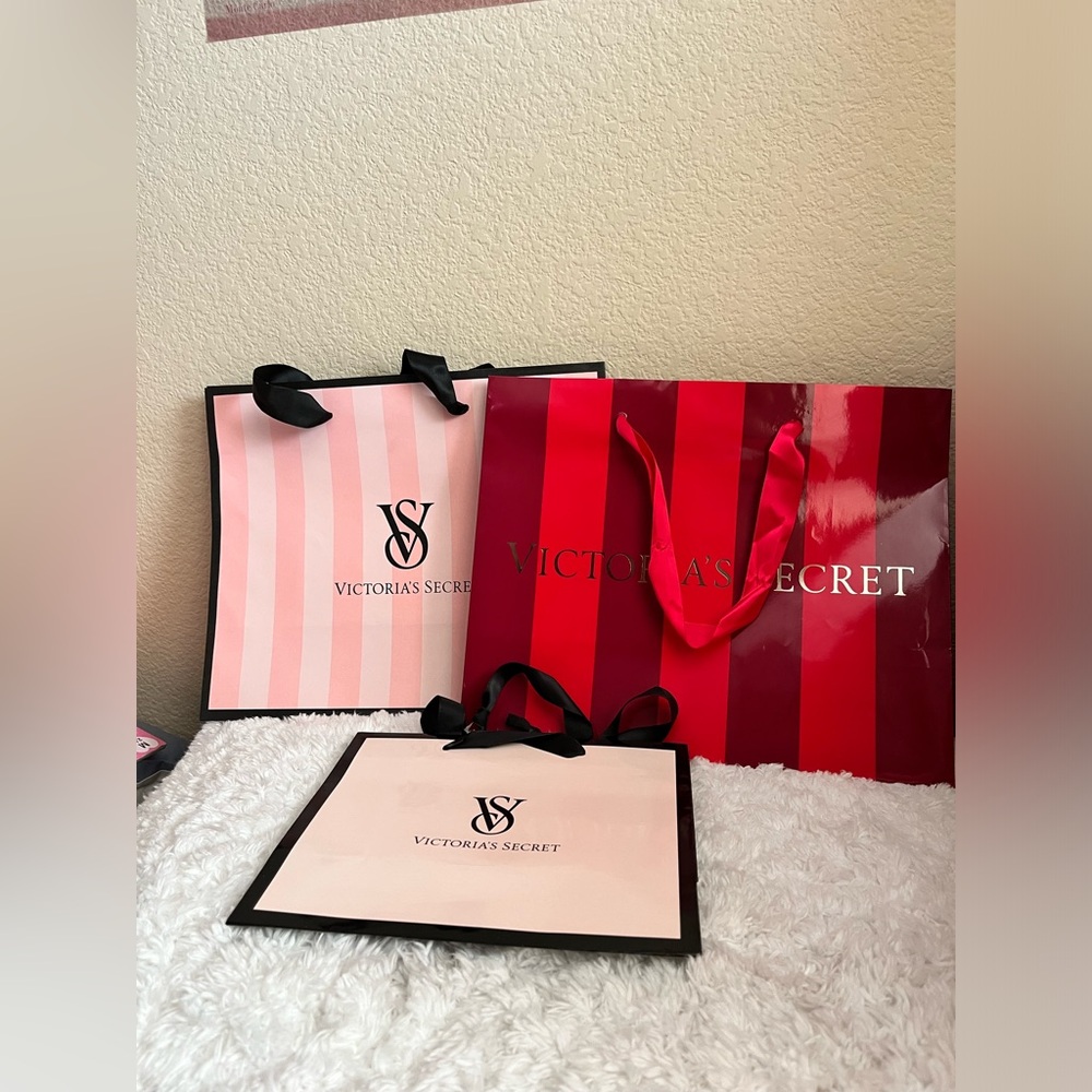 Victoria Secret Paper Shopping Bag Set of 3